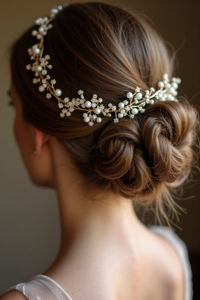 elegant twisted bun style