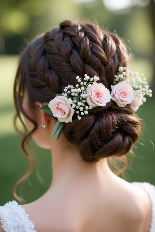 elegant twisted chignon style