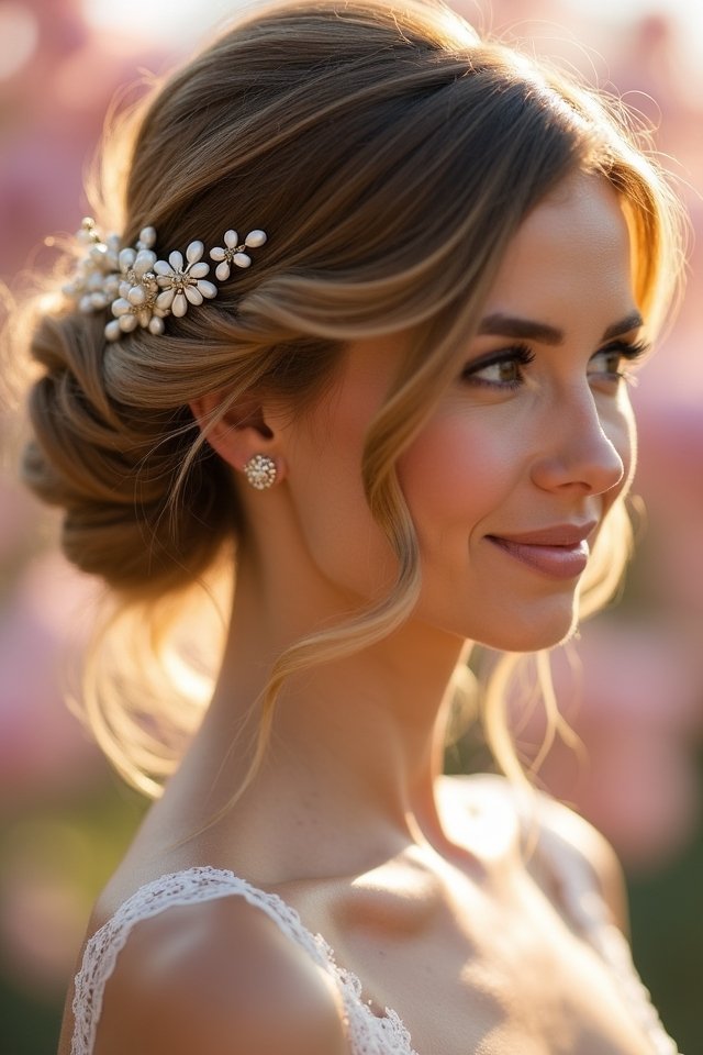 elegant twisted chignon updo