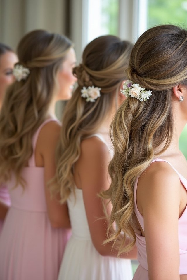 elegant twisted half updo