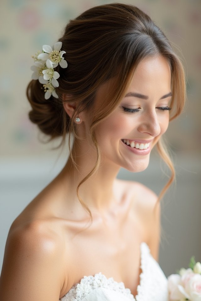 elegant twisted ponytail style