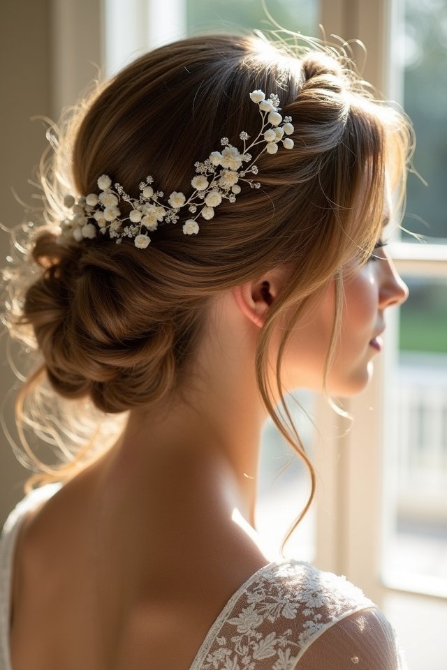 elegant twisted side bun