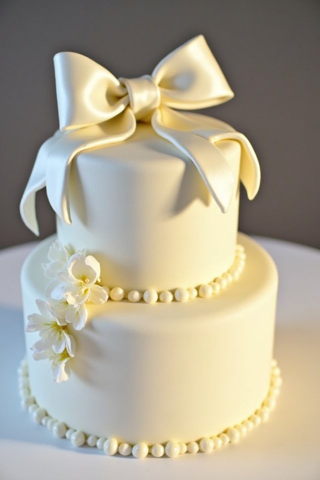 elegant two tier cake