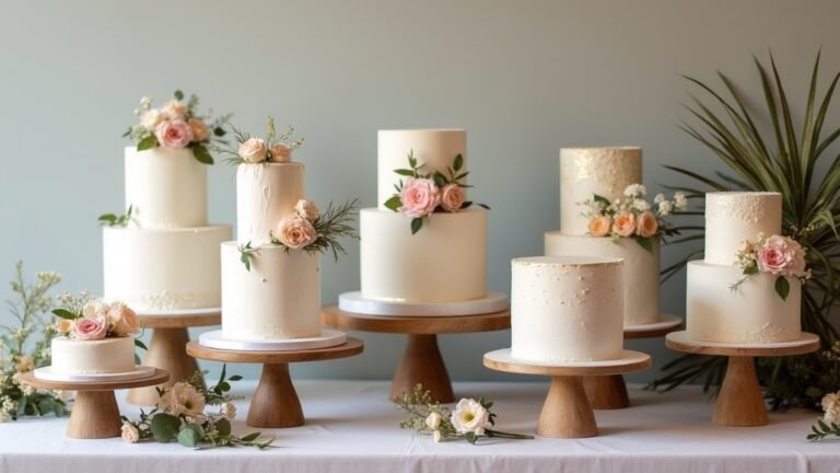 elegant understated wedding cakes