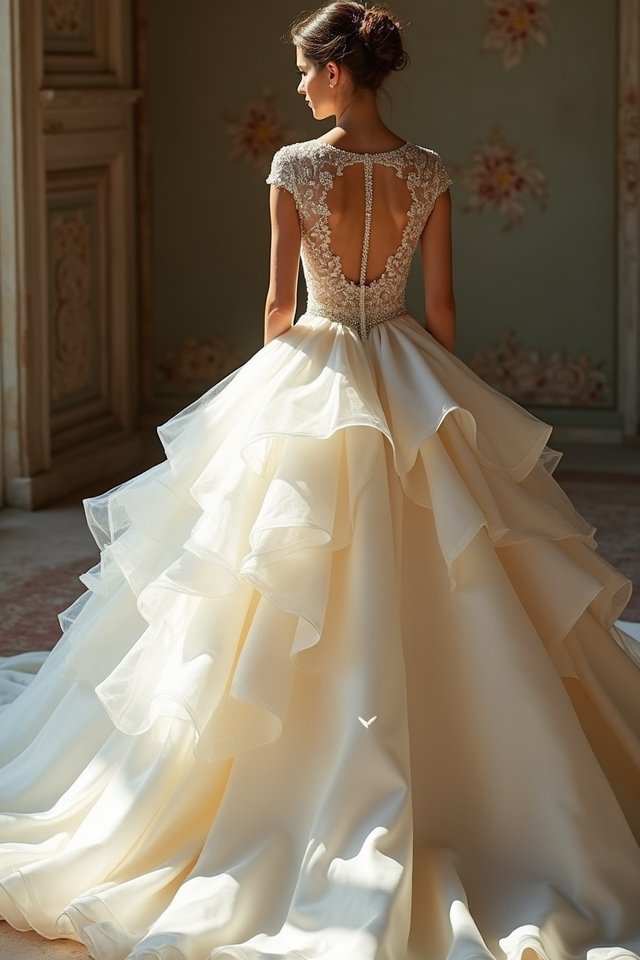 elegant unique statement ballgown