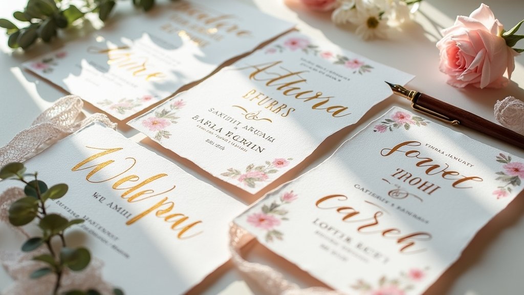 elegant unique wedding invitations