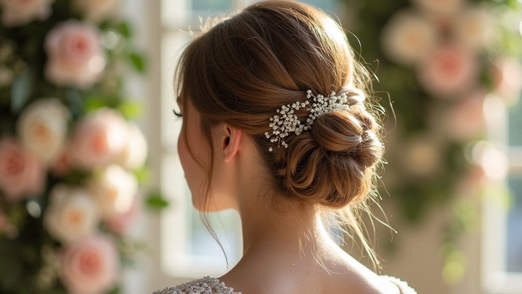elegant updo styles showcased