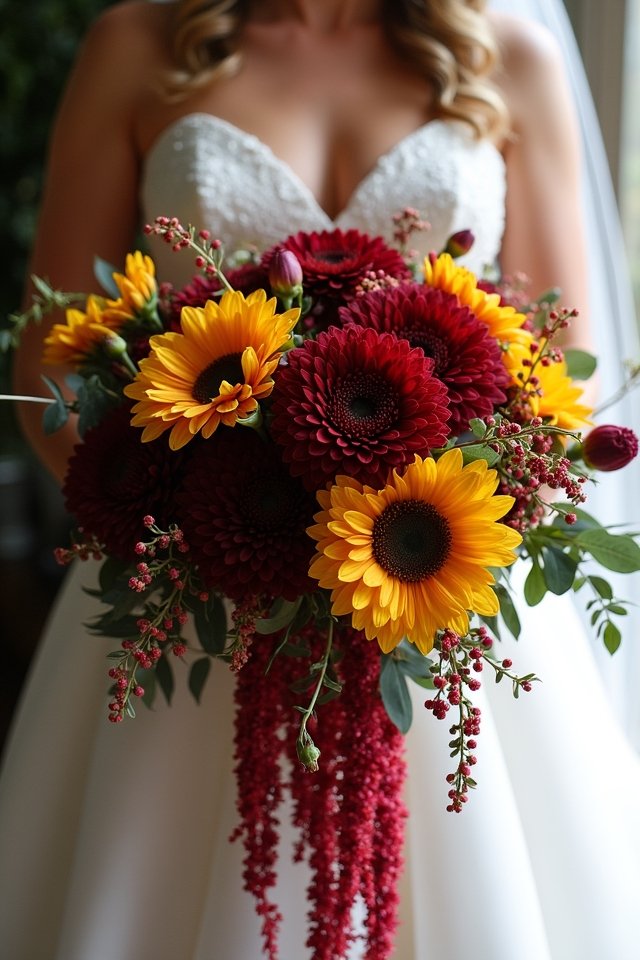 elegant vibrant cascading love