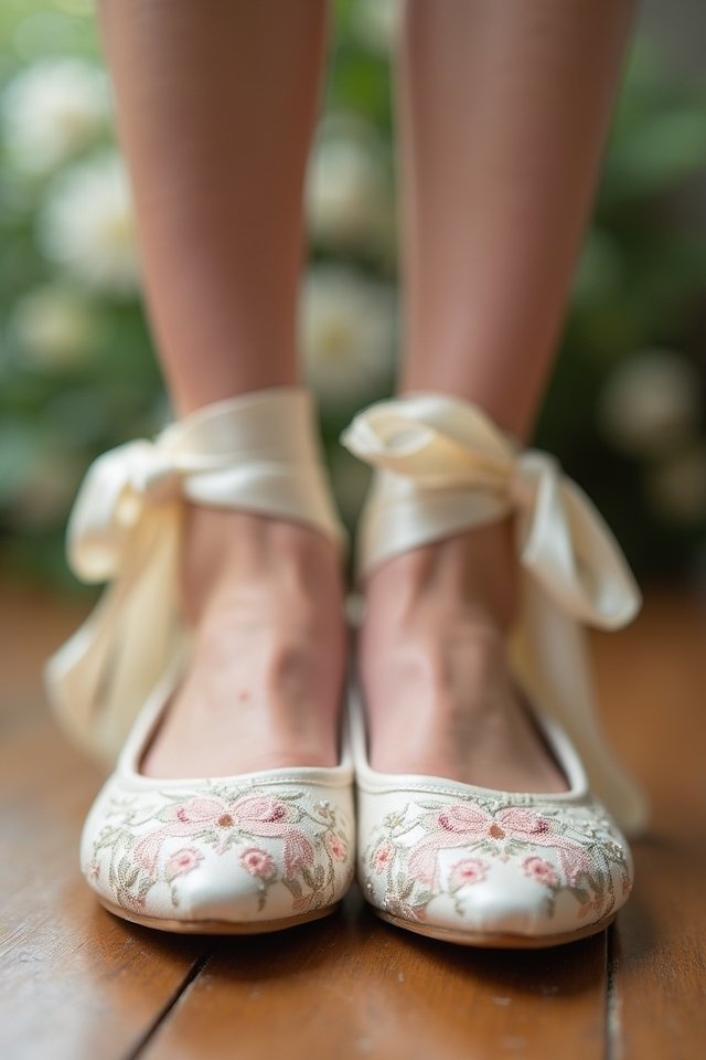 elegant vintage bridal footwear