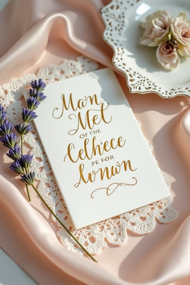 elegant vintage calligraphy fusion