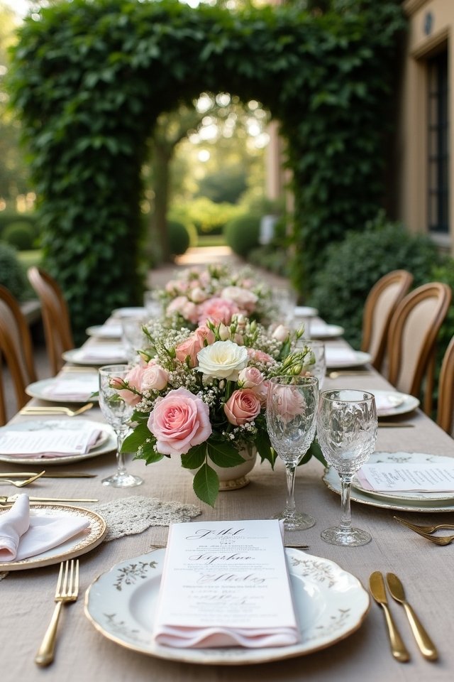 elegant vintage calligraphy invitations