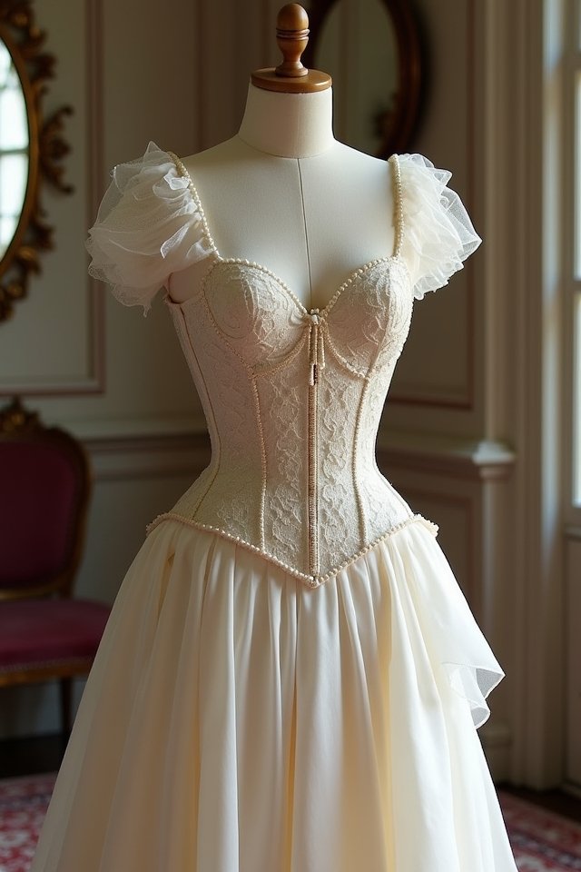 elegant vintage corset dress