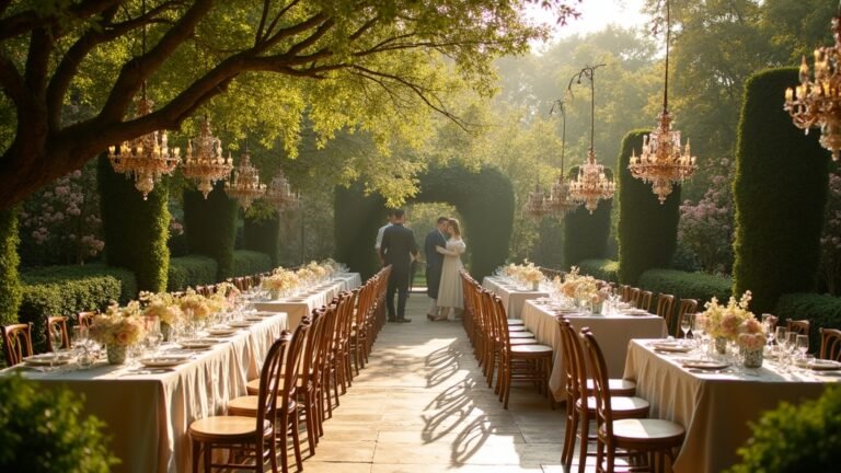 elegant vintage garden celebration