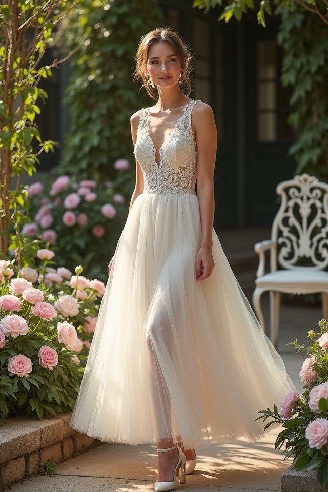 elegant vintage inspired twirl dress