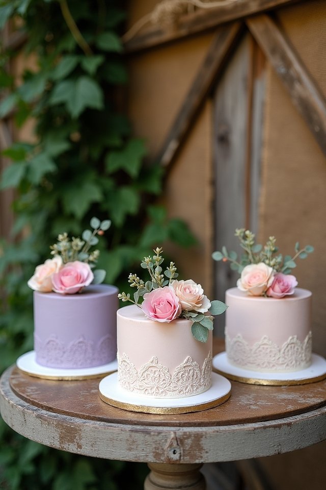 elegant vintage lace cake