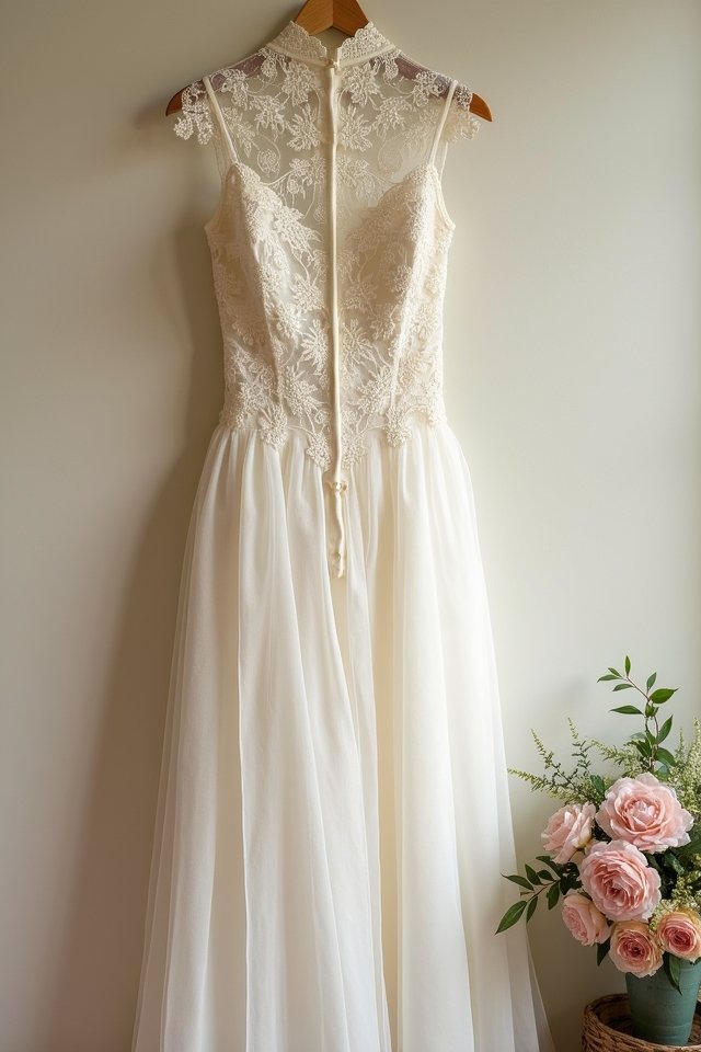 elegant vintage lace dress