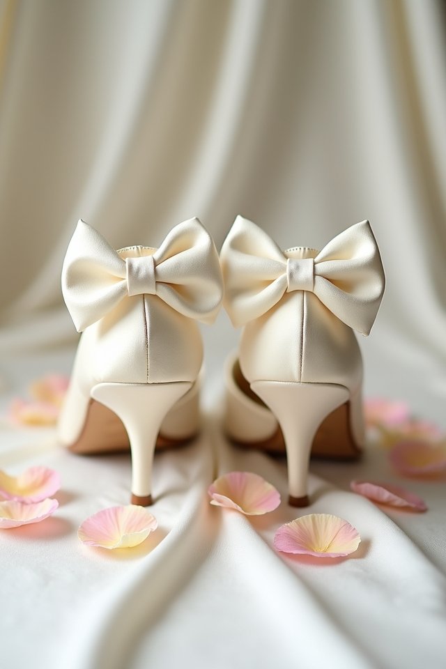elegant vintage satin heels