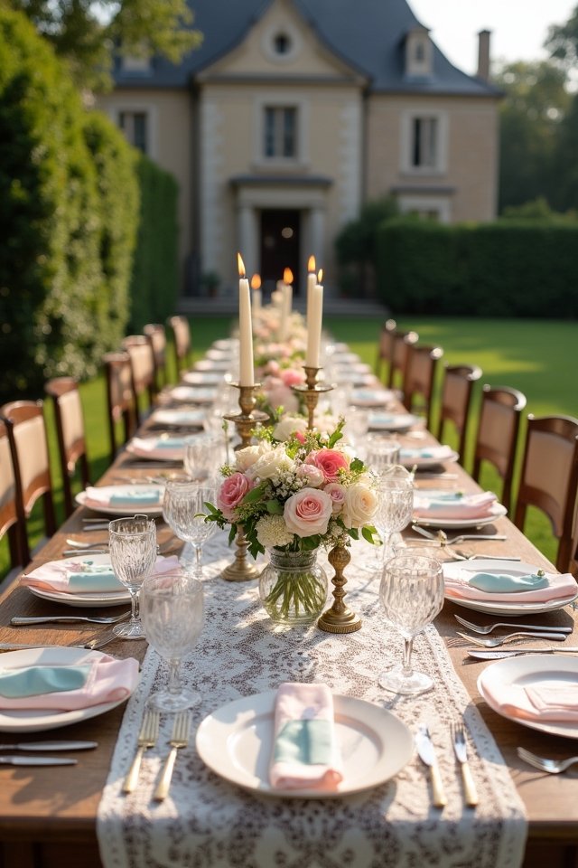 elegant vintage table settings