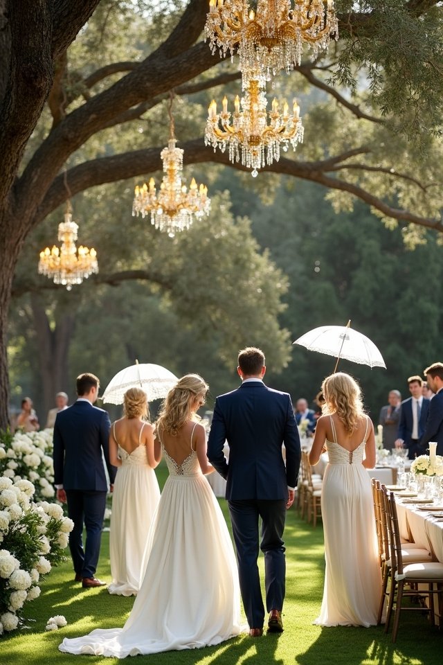 elegant vintage wedding attire