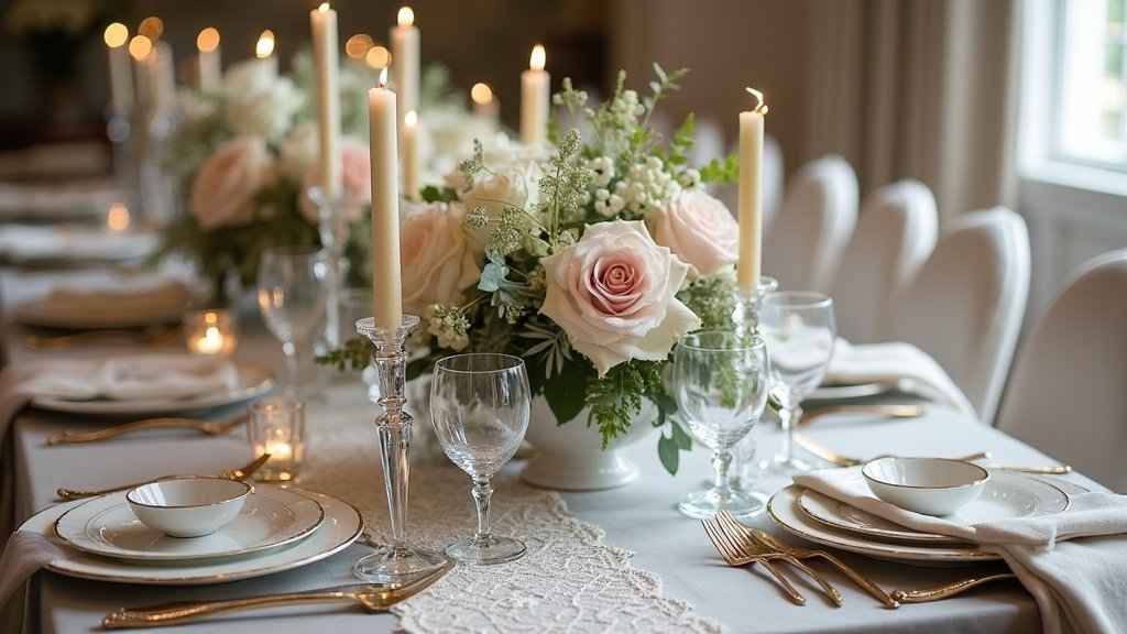 elegant vintage wedding decor