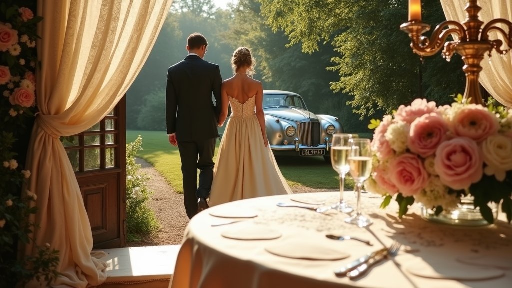 elegant vintage wedding photography