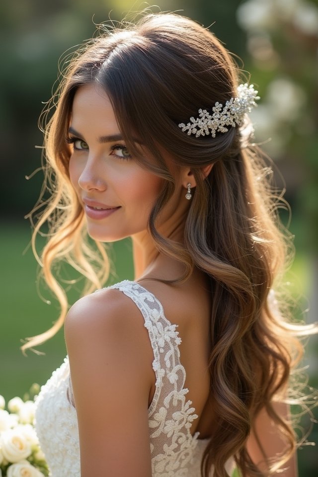 elegant waves with accessories