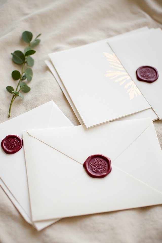 elegant wax seal embellishments