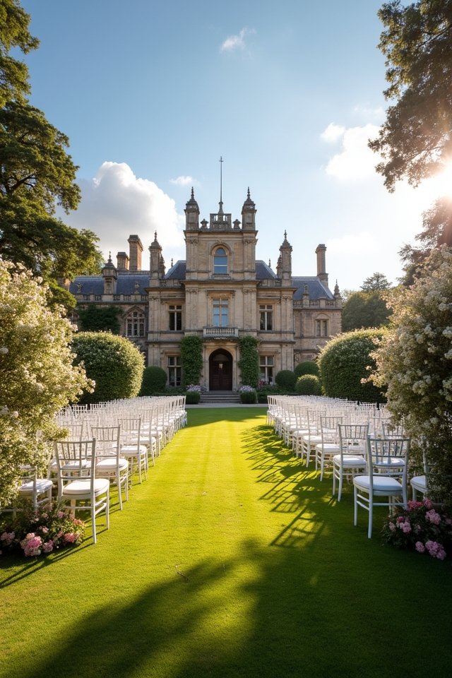 elegant wedding at burghley