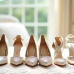 elegant wedding day heels