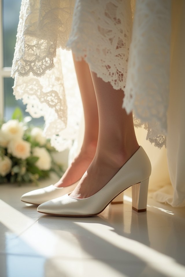 elegant wedding footwear choice