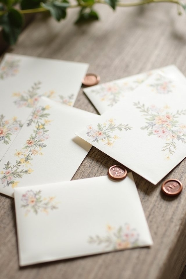 elegant wedding invitation envelopes