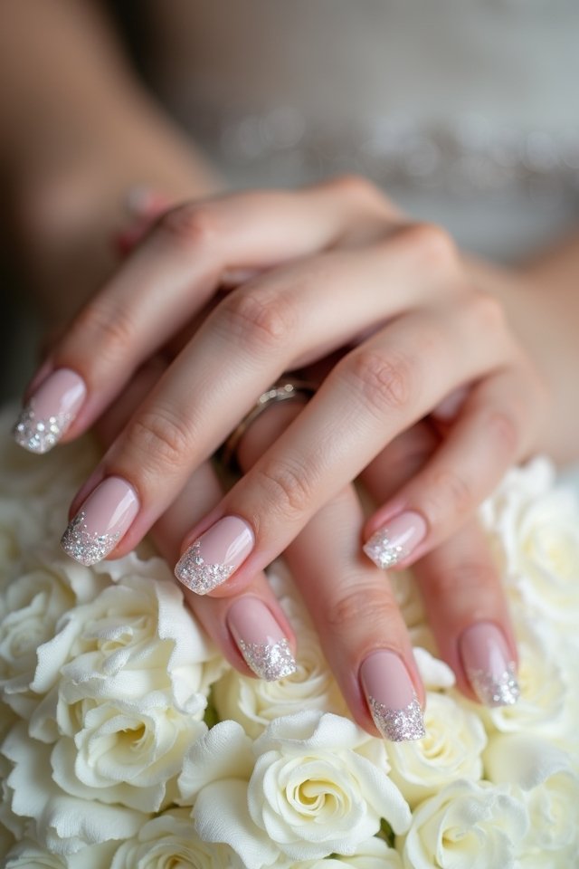 elegant wedding nail accents
