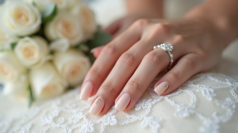 elegant wedding nail designs
