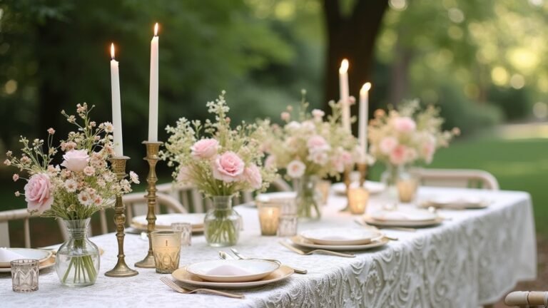 elegant wedding table decor