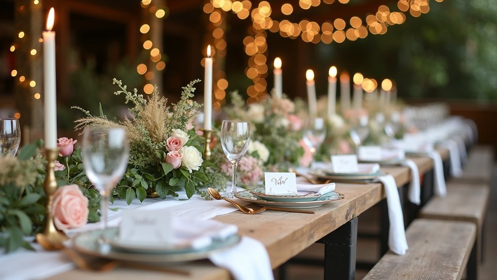 elegant wedding table decor