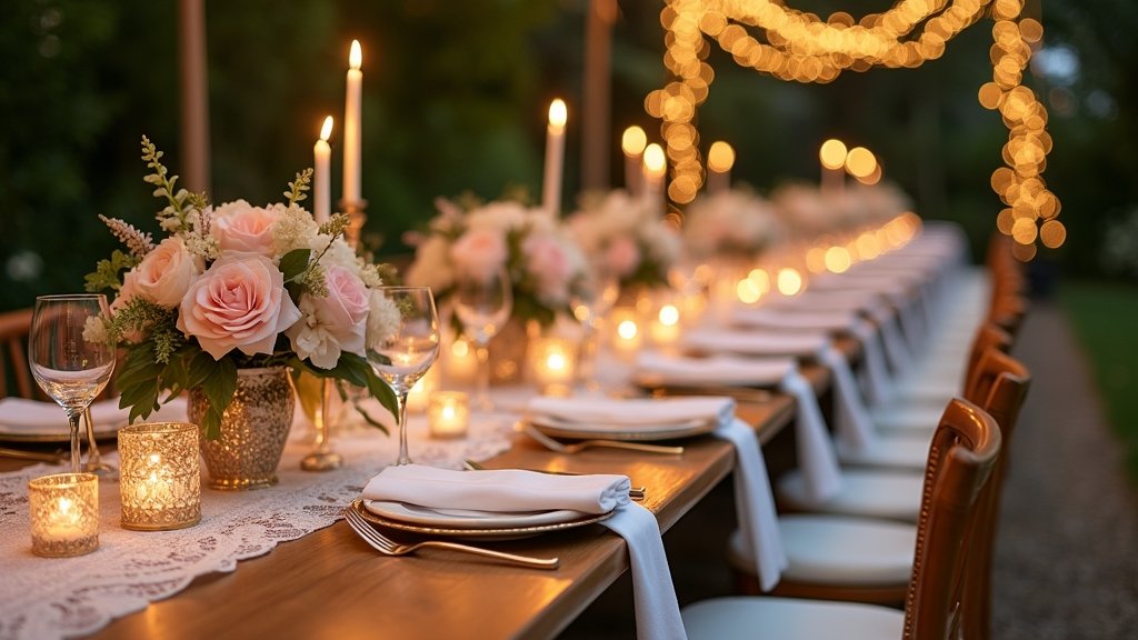 elegant wedding table decor