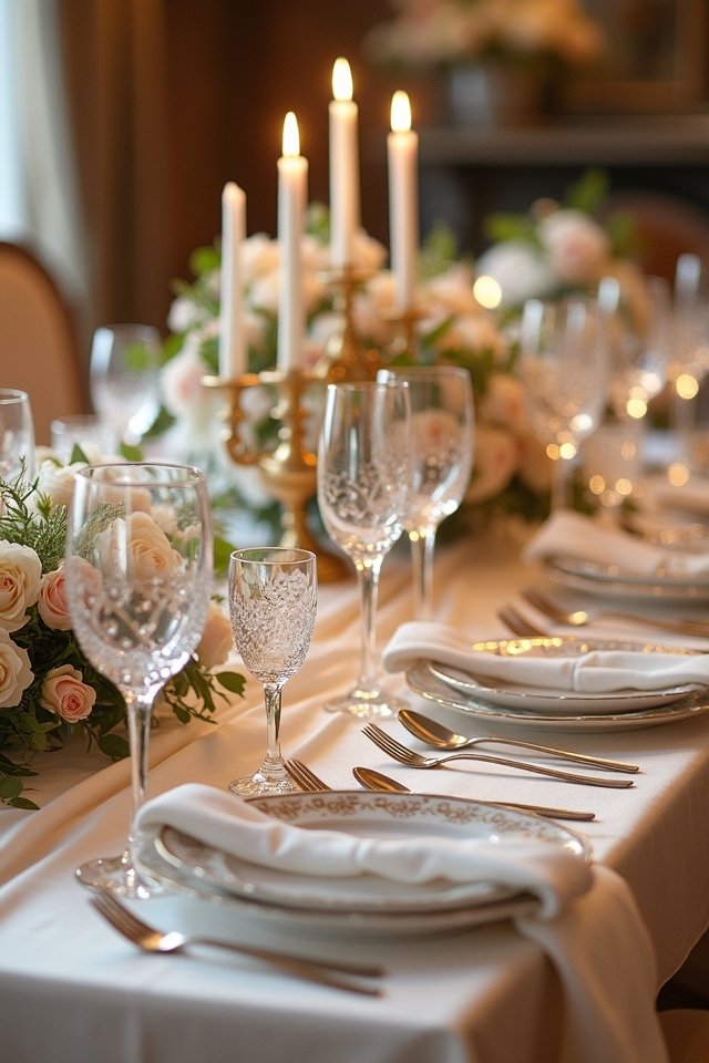 elegant wedding table decor