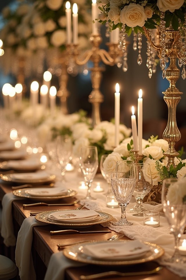 elegant wedding table settings