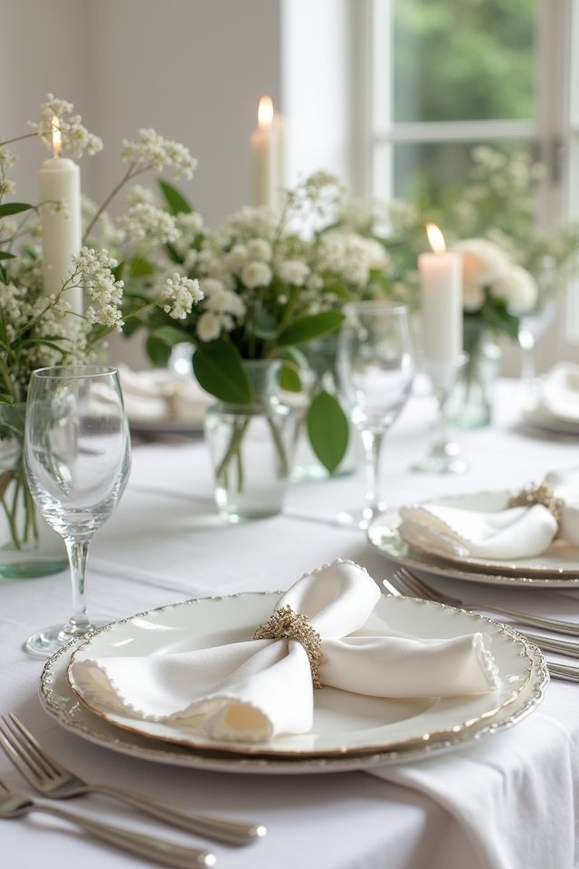 elegant wedding table settings