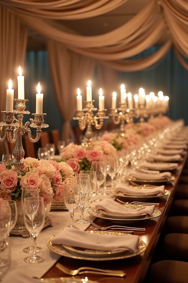 elegant wedding table settings