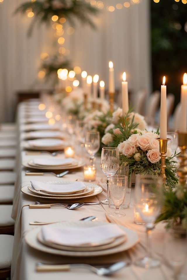 elegant wedding table settings