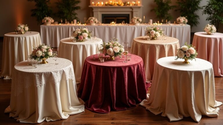 elegant wedding tablecloth options