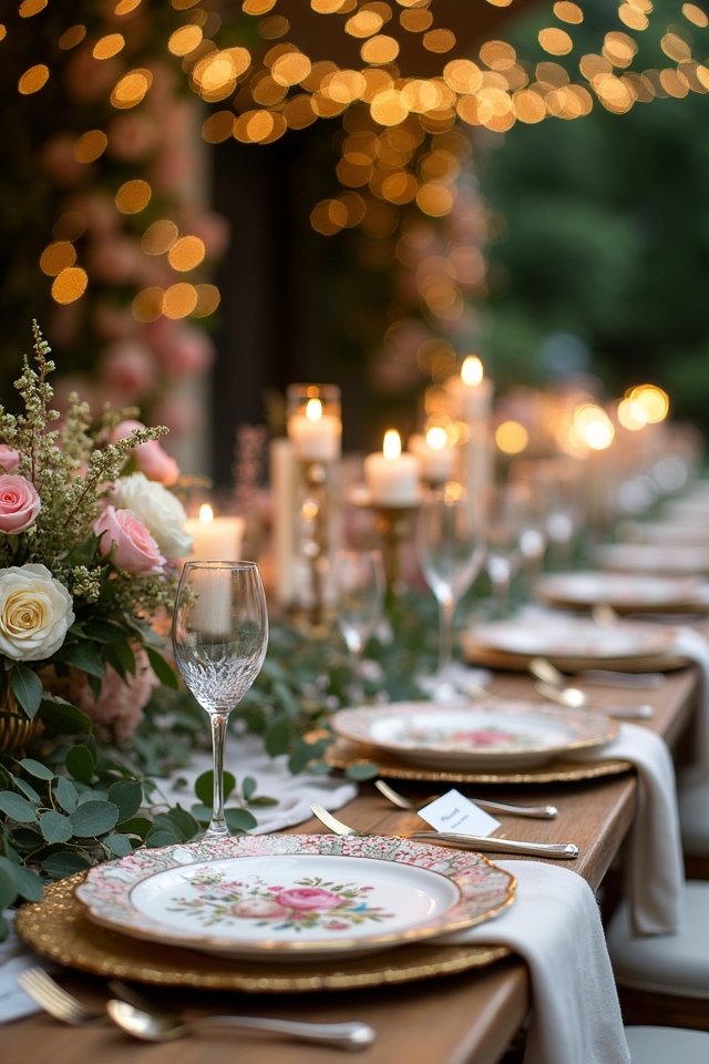 elegant whimsical table settings