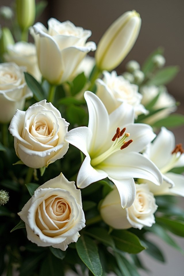 elegant white floral arrangement