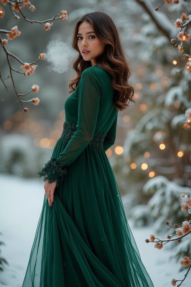 elegant winter midi dress