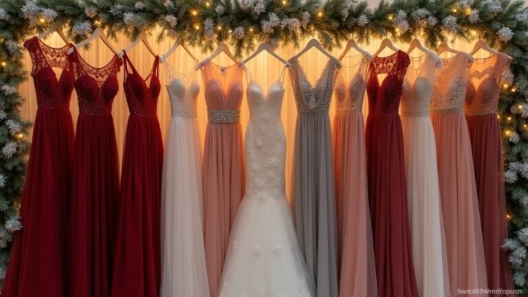 elegant winter wedding attire