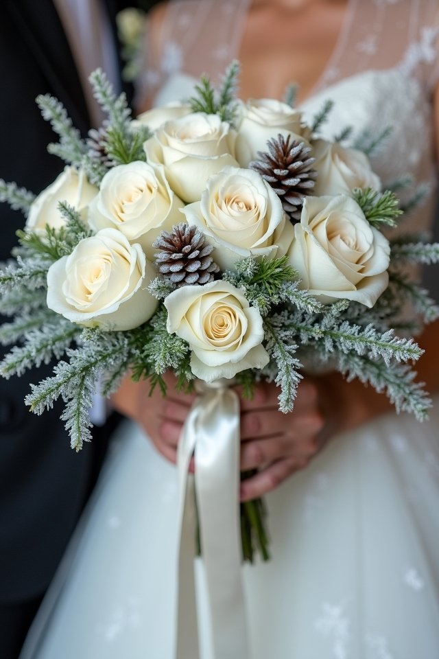 elegant winter wedding bouquet