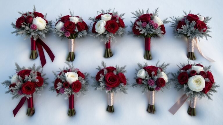 elegant winter wedding bouquets