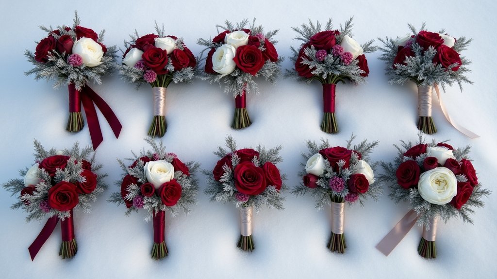 elegant winter wedding bouquets