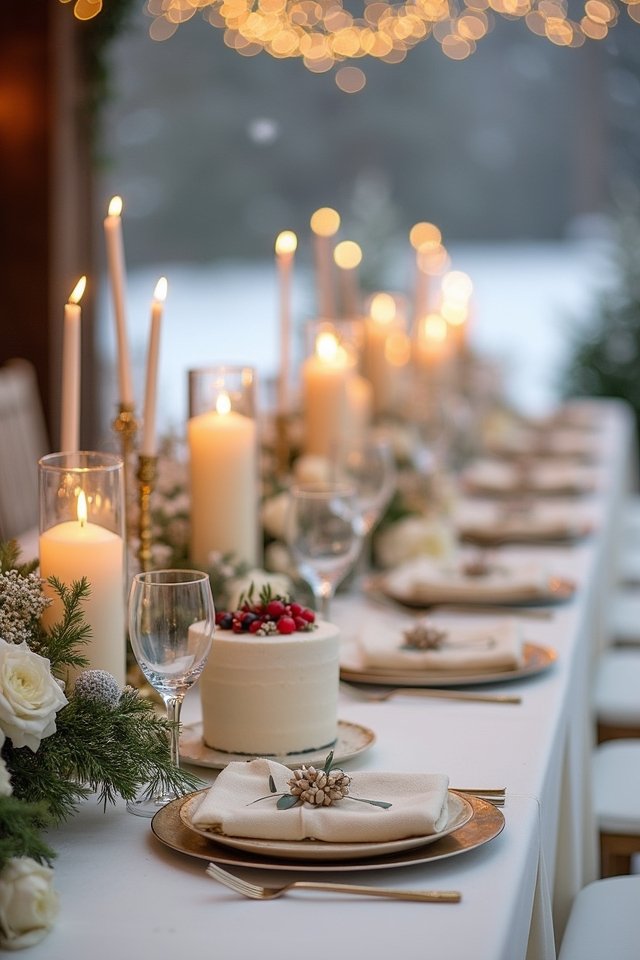 elegant winter wedding decor